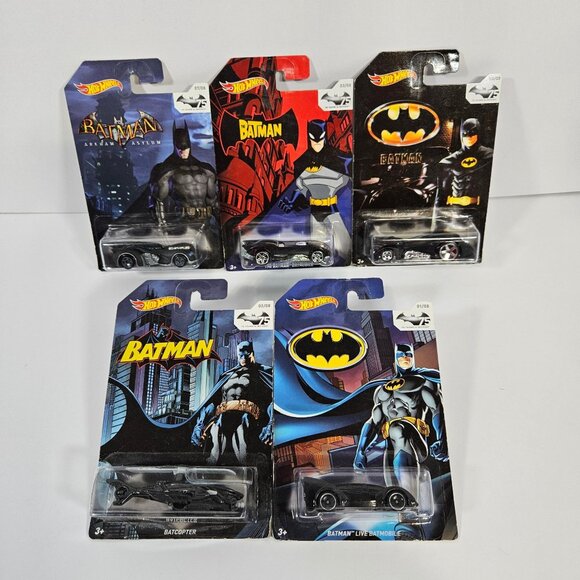 Hot Wheels 2014 Collectible 75 Years of Batman 5 Die-Cast Vehicles (Lot 11) - Picture 10 of 11